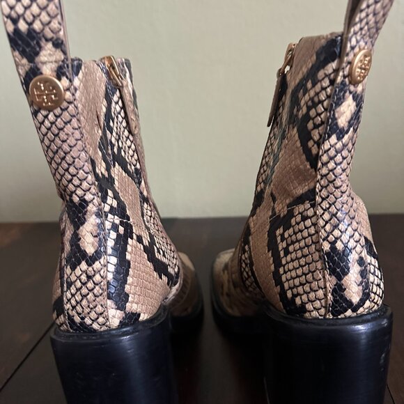 Tory Burch Size 8.5 Snakeskin Boots - Picture 2 of 6